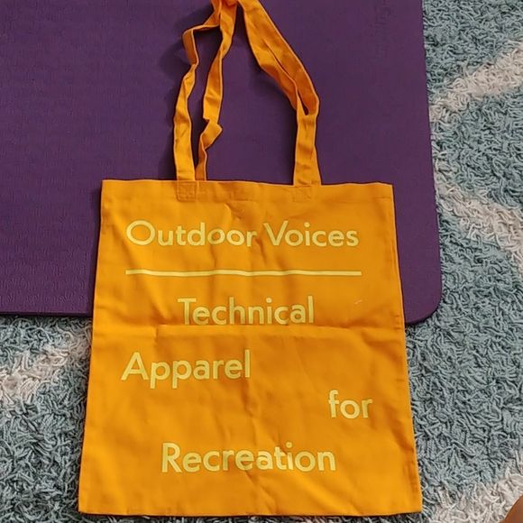 Outdoor Voices Handbags - Outdoor voices orange shopping tote washington DC